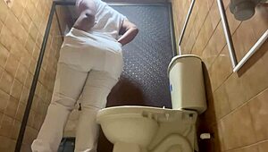 Sexy Nurse Caught on Bathroom Cam in Latina Heat