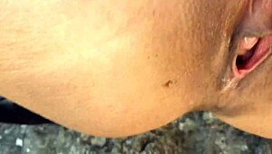 Caught her off guard and took her deep in the woods for wild action.