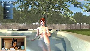 Sonia And Olivia Engage In Neighborly Encounters In Backyard And Hot Tub