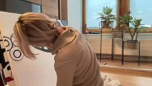 오늘 스튜디오 아트 그림 그리는 중