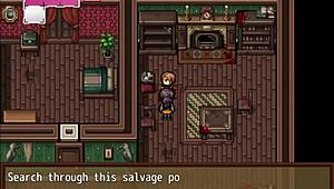 Watching a Movie with Busty Woman in Hentai Game