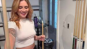 My Friend's Girlfriend Lets Me Cum in Her Throat While He's in the Other Room