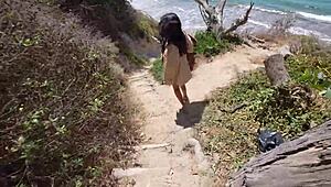 Brother’s wife lures me to nude beach for sneaky betrayal - Cami Strella x Lev Lieben