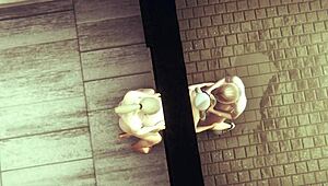 Genshin Impact hentai with Barbara in hardcore futanari action blows minds