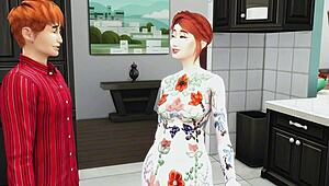 mature woman catches stepson masturbating offers to help with sex