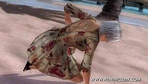 ecchi fan service in dead or alive 5 ultimate with christie in sexy dress