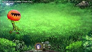 this cute adventurer loses her virginity to her pink friend 😘