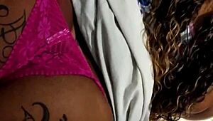 Feeling Big Black Cock Gape BBW Ass with Cum