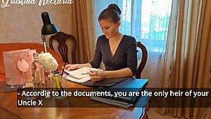 fucked that greedy lawyer in her tight nylons, couldn’t resist her european charm! 🔥