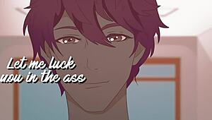 Red-haired Daphne strips in toilet for stranger, Scooby-Doo hentai