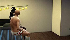 Damn! Little Asian Chinese Whore Serves Client in Hentai Style!