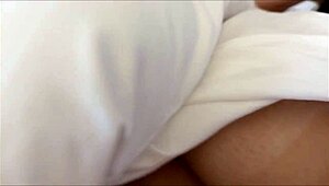 I’m sharin’ bed with big step sis Violet Myers, dang it!