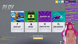 Vtuber Lewdneko Plays Overwatch And Gets Spanked