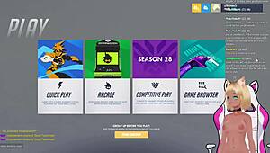 Vtuber Lewdneko Plays Overwatch And Gets Spanked