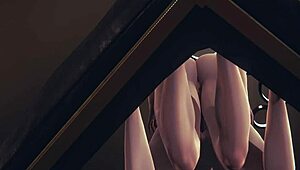 Genshin Impact hentai with Barbara in hardcore futanari action blows minds