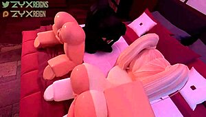 A bit of fun in anime cartoon