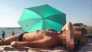 I'm Shocked Flashing My Cock on Public Beach!