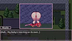 Noelle humiliates in anime game part five