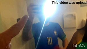 no clients at the club, so we grabbed the security guard in the bathroom