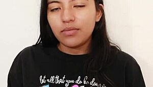 univeritaria infiel sneaks a creampie with her colombian classmate after class