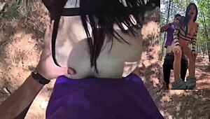 stranger bangs me in the forest and finishes inside