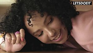 i can’t believe romy indy got stuck under the bed. curly slut banged deep in horny hostel!