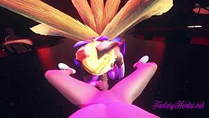 yo, league of legends hentai with ahri star guardian getting hard sex, so hot! 🔥