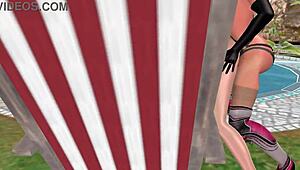 Lesbian Girl Fucks Another