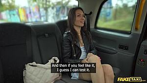 Fake taxi ride with tight Russian Kristina Grace gets wild! 😜