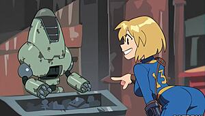 fallout game hentai parody with bent over action