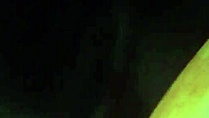 Skinny blond shemale gets sloppy top from hooded amateur
