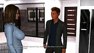 Redhead with small tits sucks cock and plays with pussy!