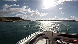 Fode Minha Bunda Pescador - Tight Pussy Creampied After Wild Blowjob Action