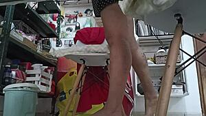 Sister-in-law, what are you doing while doing homework?