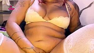 Creamy Pussy Masturbation by Uglygalz Mareme Edet with Toys