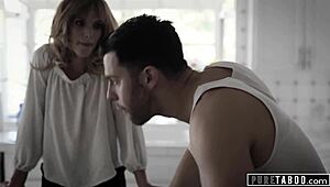 Evil lesbian stepmom uses hot stepson to score dates.