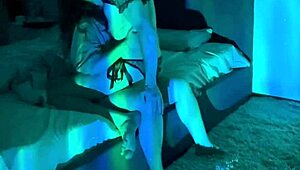 Femdom fun with my lover while my husband is not at home