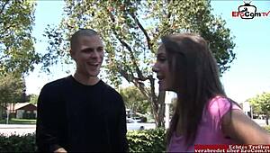 Heyy, picked up this skinny brunette teen 18+ for street sex! 😜