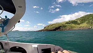 Fode Minha Bunda Pescador - Tight Pussy Creampied After Wild Blowjob Action