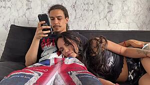 Colombian Mother-in-Law Dominates Latina Couple in Homemade Hardcore Fucking