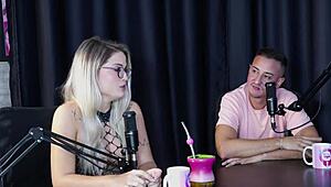 Tati Weg's Sheer Red Lingerie Hides Nothing In Glamorous Brazilian Lesbian Tease