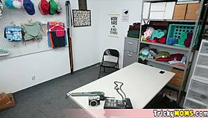 blonde milf caught shoplifting offers huge tits pussy