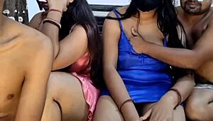 New Year Wife Swap Fun with Friends in Wild Group Action