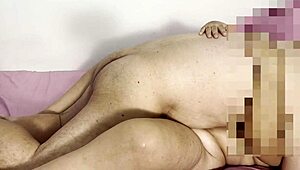 I's tiny lucky cock is fucking this insatiable mature lady so hard, making her orgasm.