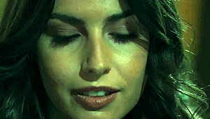 watch stella direct this hot lesbian fingering scene from afar