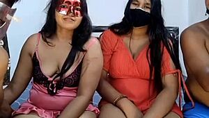 New Year Wife Swap Fun with Friends in Wild Group Action