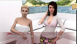 Triangle 11 game showcases big tits in wild 3D action