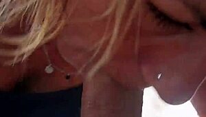 Blowjob In Tent With Hot Cum!