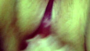 Feeling horny, the teen 18+ masturbates wetly with fingering in 2014 video