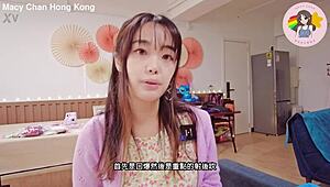 Hong Kong Macy Chan Sucks and Swallows in Wild Action